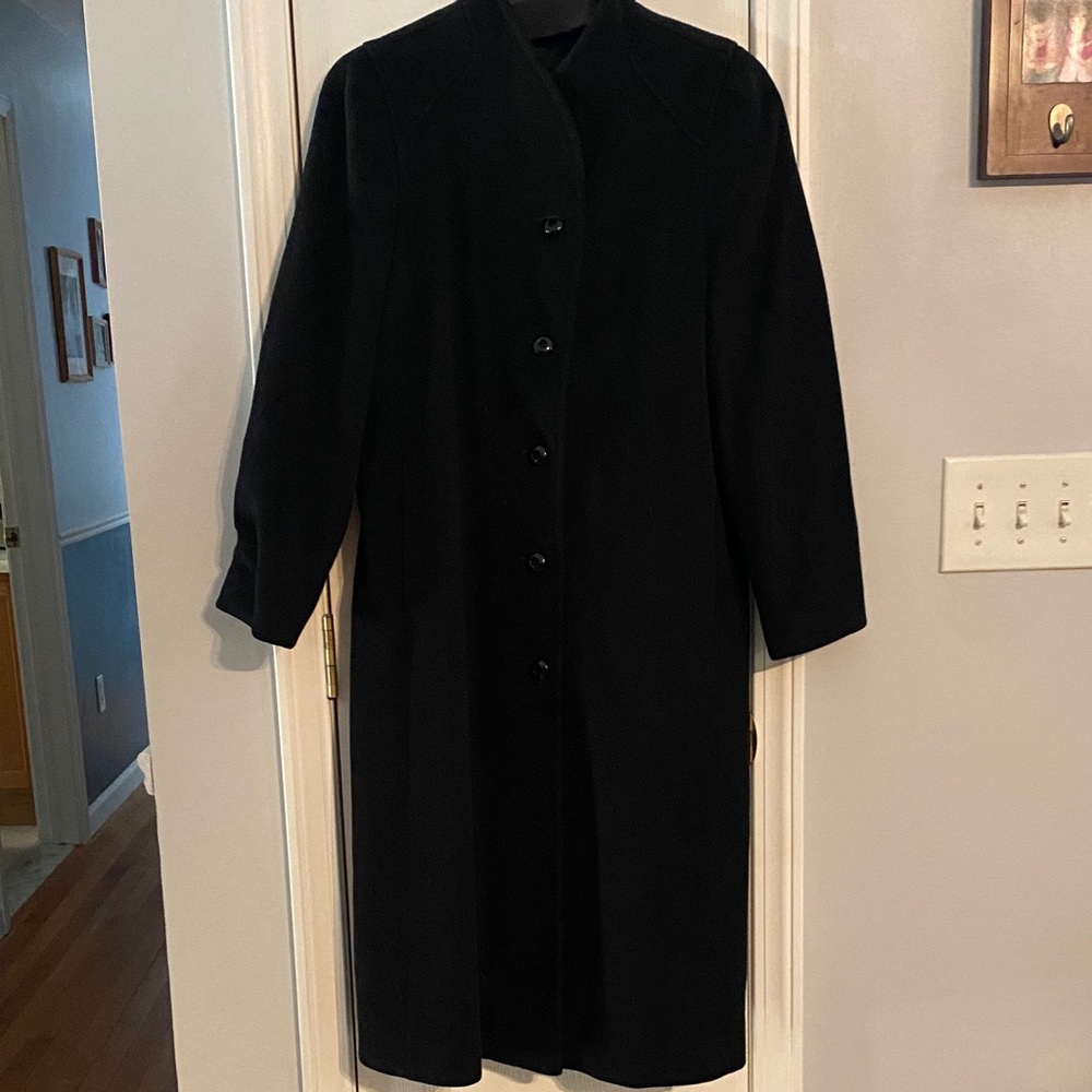 Classic Black Women's Long Coat
